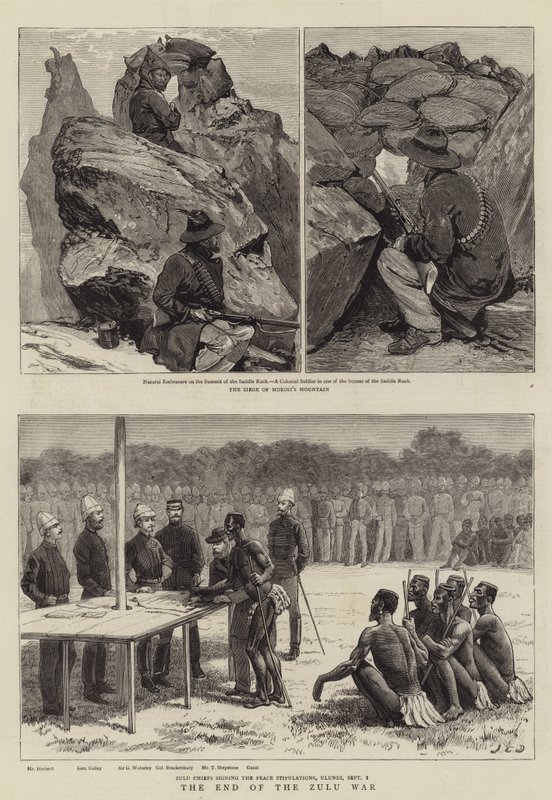 Konec války Zuluů od John Charles Dollman