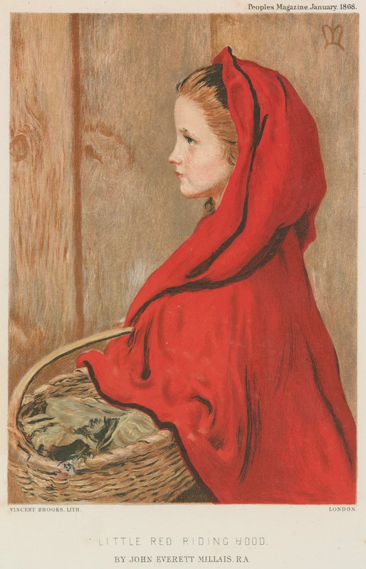 Červená Karkulka od John Everett Millais