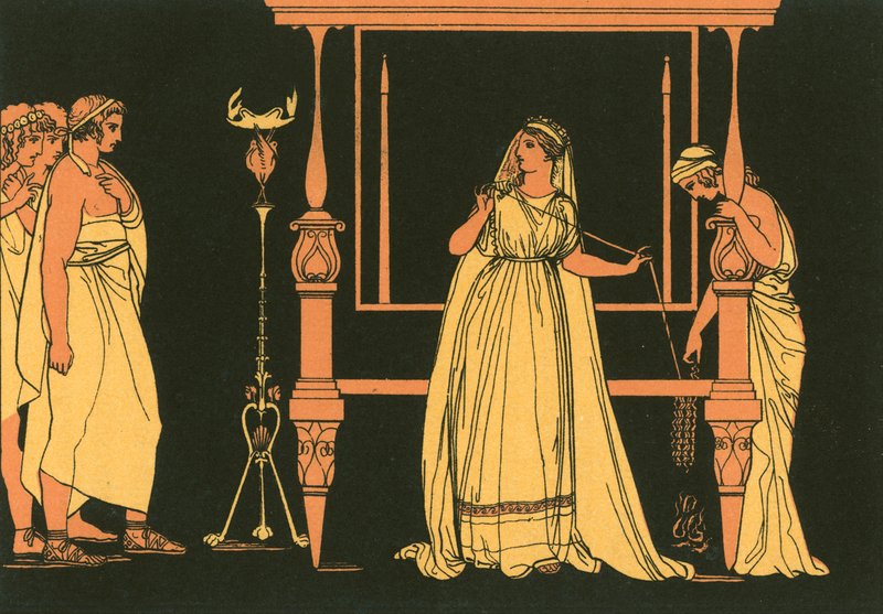 Penelope překvapili nápadníci od John Flaxman