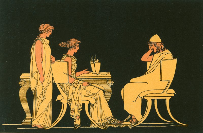 Ulysses u stolu Circe od John Flaxman