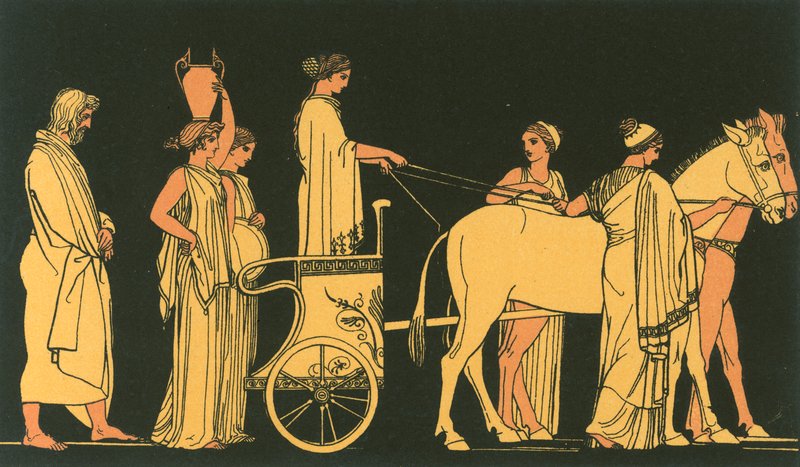 Ulysses sleduje auto Nausicaa od John Flaxman