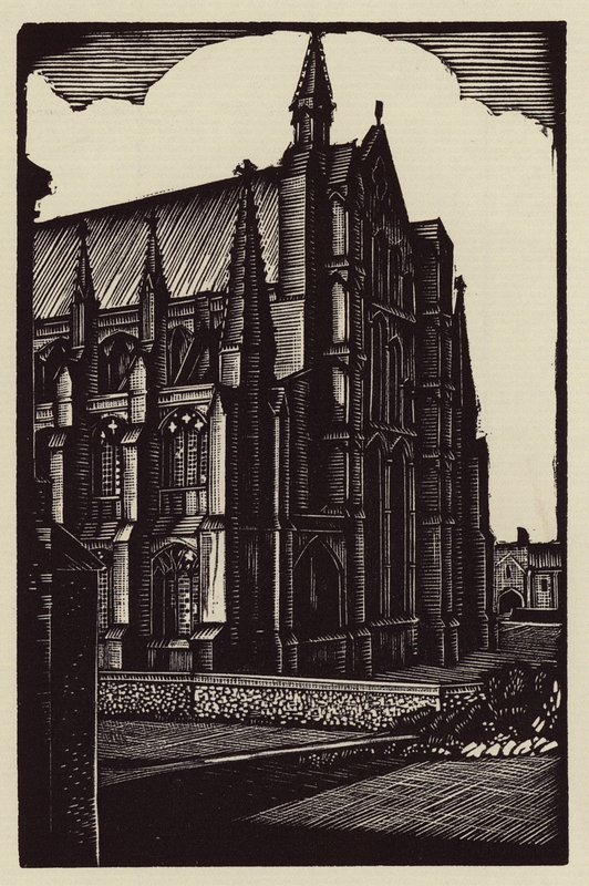 Elyská katedrála: (dřevoryt) od John Frederick Greenwood