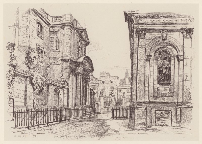 Ashmolean Museum (litografie) od John Fulleylove