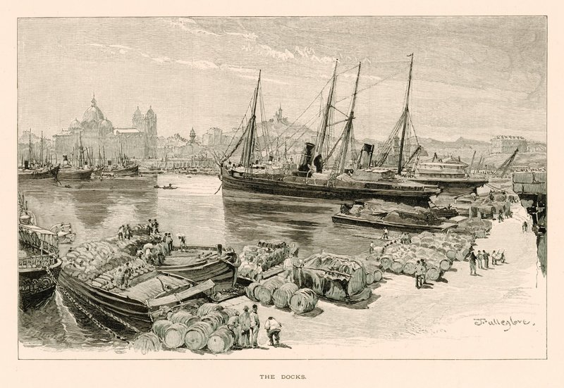 Doky (litho) od John Fulleylove