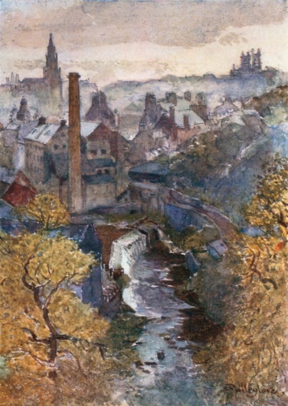 The Water of Leith z Dean Bridge od John Fulleylove