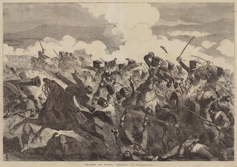Charge of Light Cavalry, at Balaclava od John Gilbert