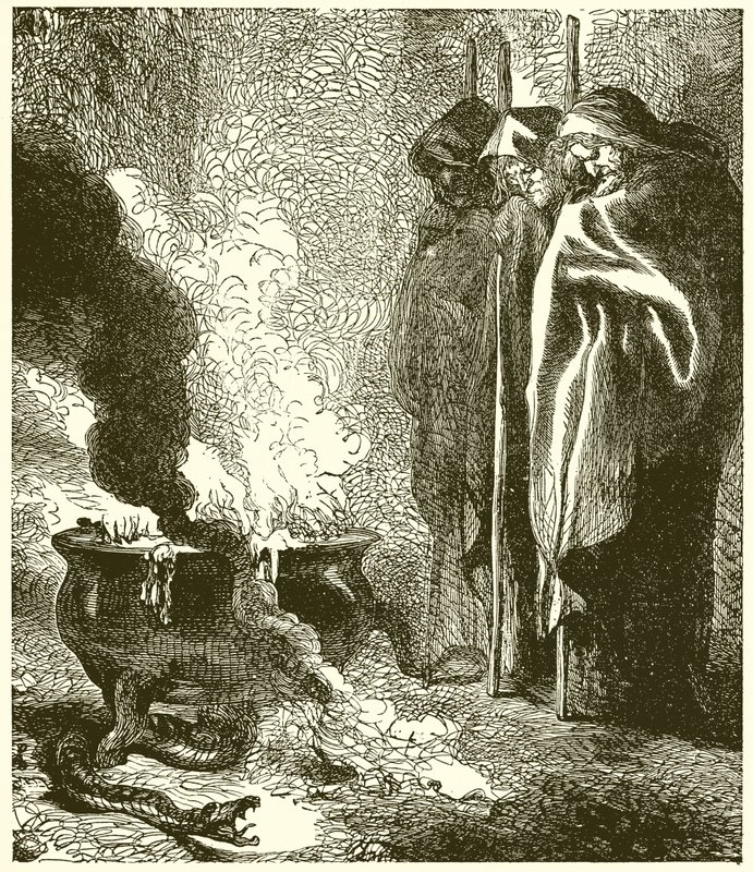 Macbeth: Tři čarodějnice od John Gilbert
