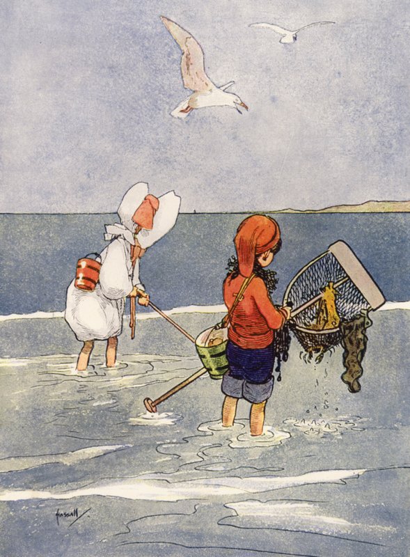 „Krevety jsou dobrá zábava“ (barva litho) od John Hassall