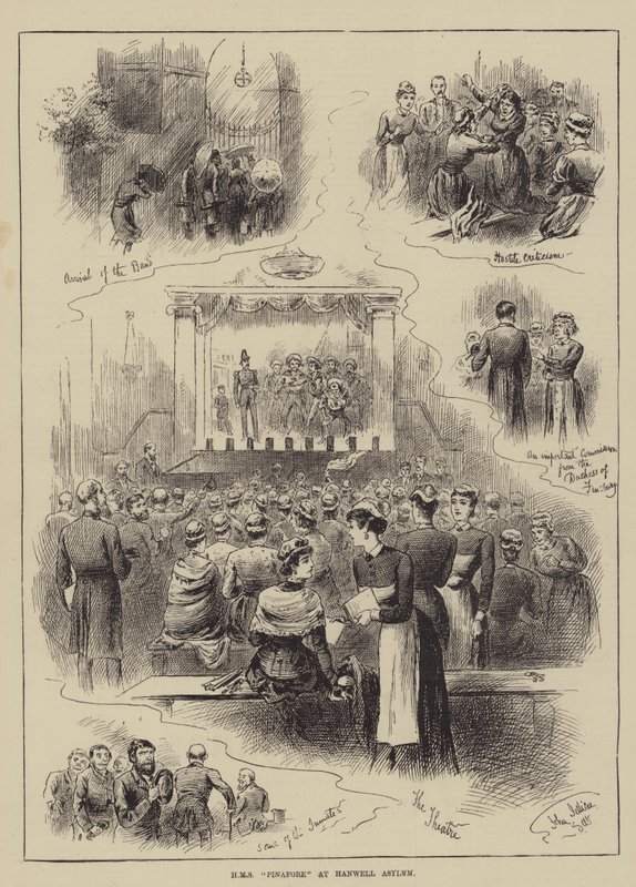 HMS Pinafore v Hanwell Asylum od John Jellicoe