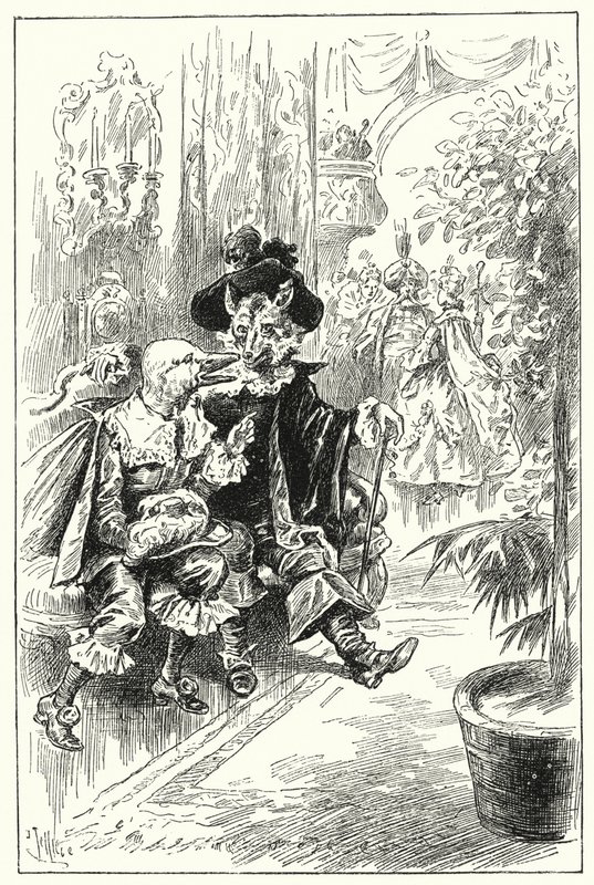 Maškaráda lady Betty (litho) od John Jellicoe