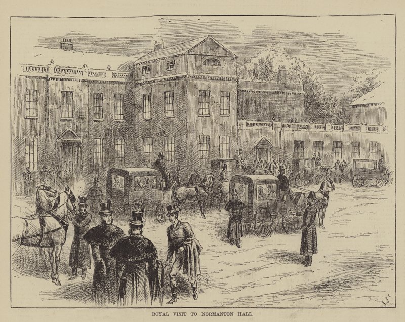 Královská návštěva Normanton Hall od John Jellicoe