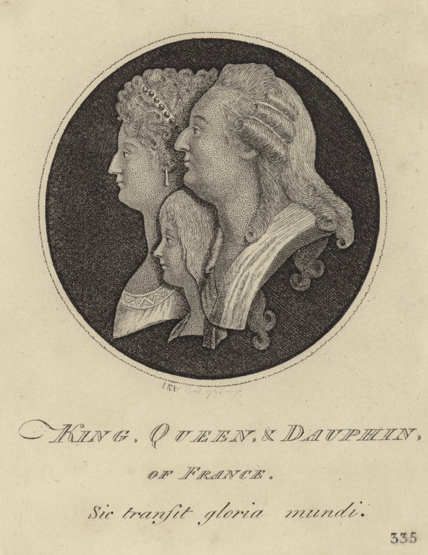 Francouzský král, královna a dauphin od John Kay