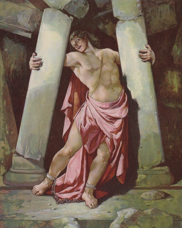 Samson láme sloupy od John Lawson