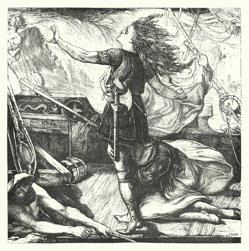 The Death of King Warwolf (rytina) od John Lawson