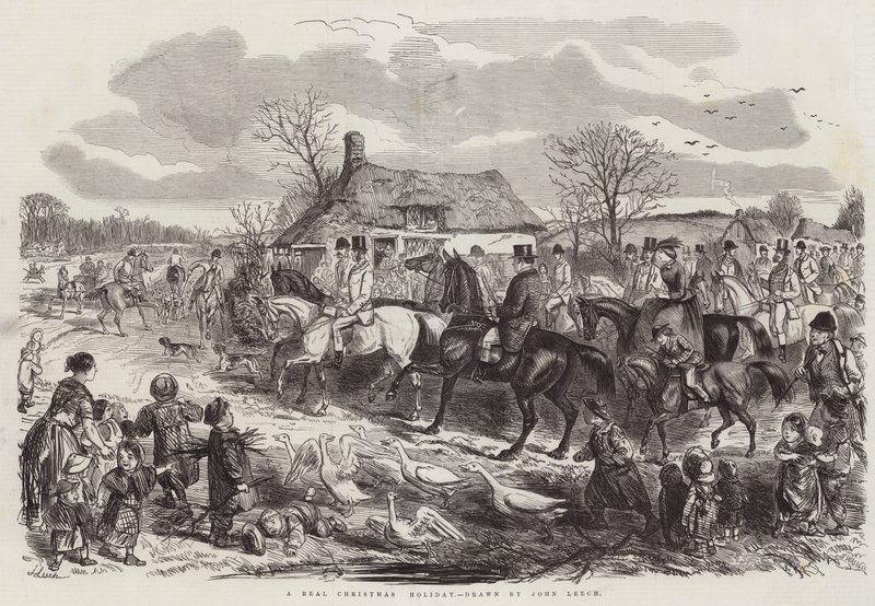 Skutečné vánoční svátky od John Leech