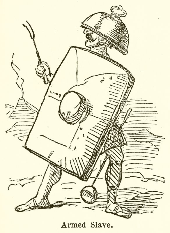 Armed Slave (rytina) od John Leech