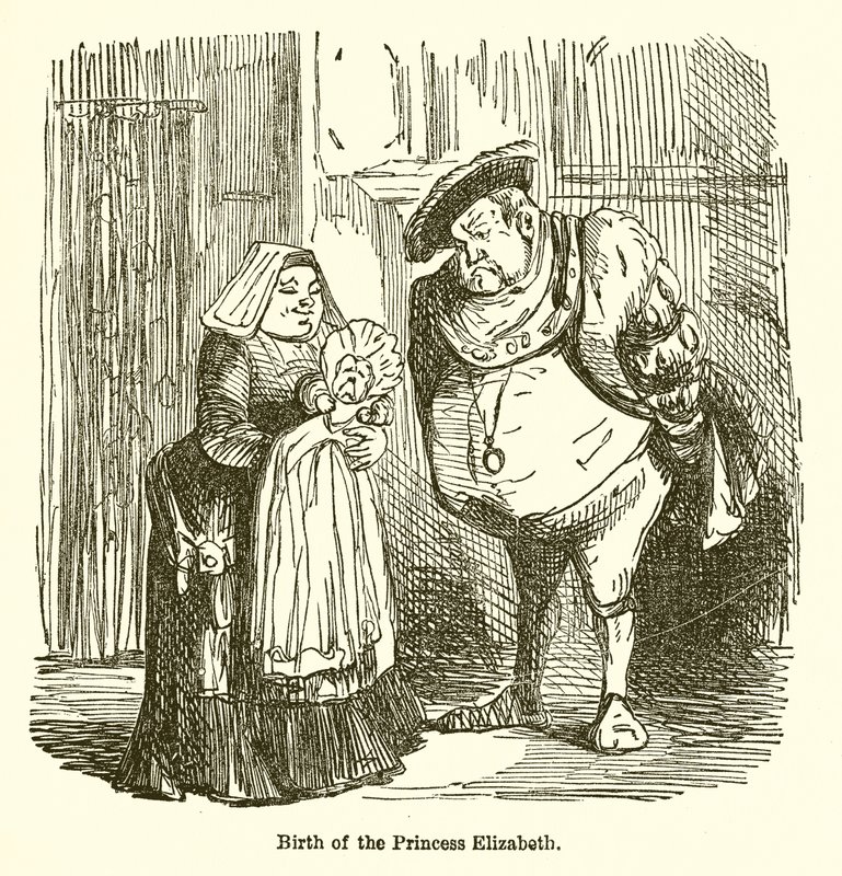 Narození princezny Alžběty od John Leech