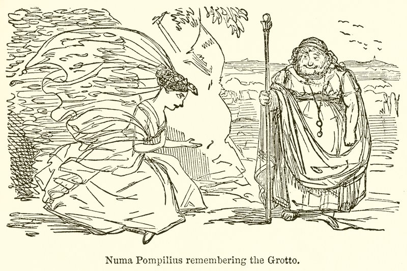Numa Pompilius vzpomíná na jeskyni od John Leech