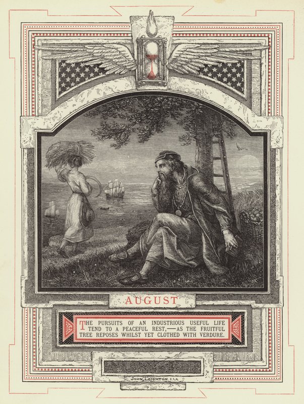 srpen (rytina) od John Leighton