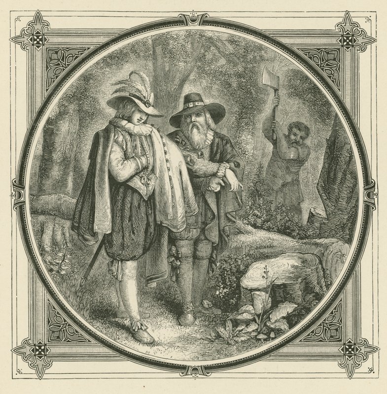 Jedním tahem nepadne dub (rytina) od John Leighton