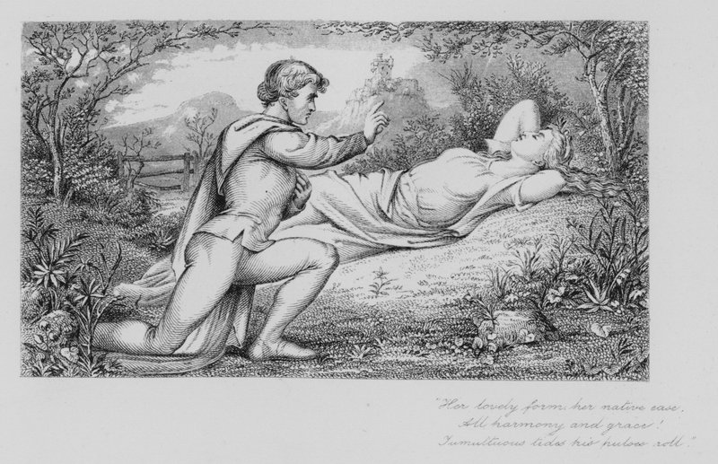 Robert Burns: Blooming Nelly (rytina) od John Moyr (attr.to) Smith