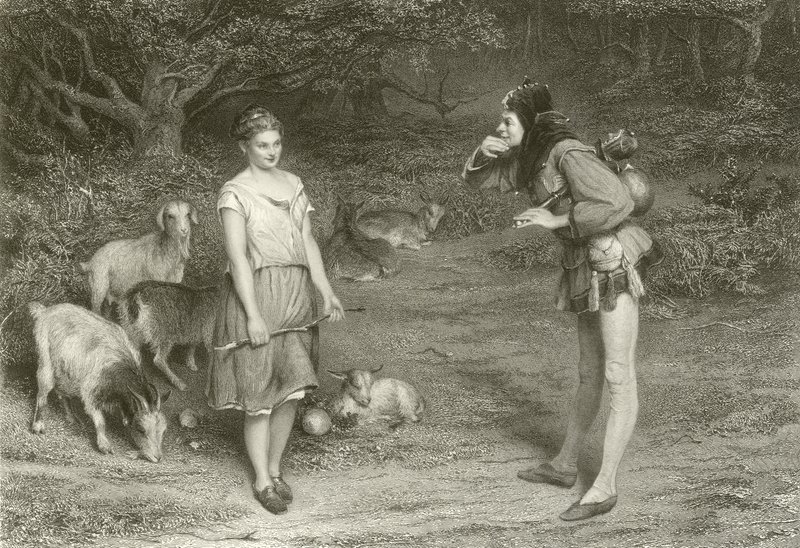 Prubířský kámen a Audrey od John Pettie