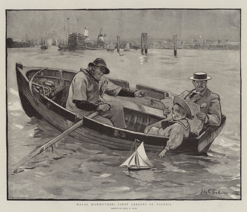 Námořní manévry, první lekce taktiky od John Robertson Reid