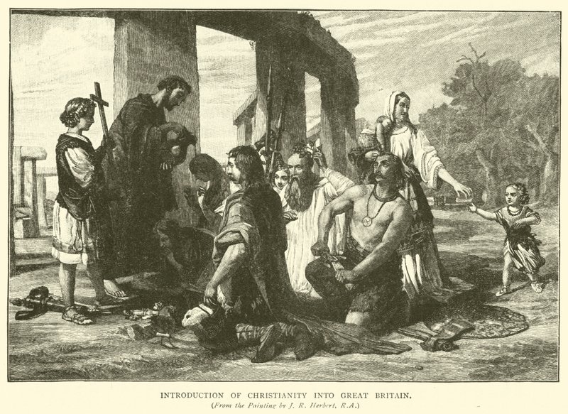 Zavedení křesťanství do Velké Británie od John Rogers Herbert