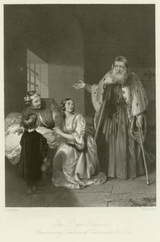 Dva Foscariové od John Rogers Herbert
