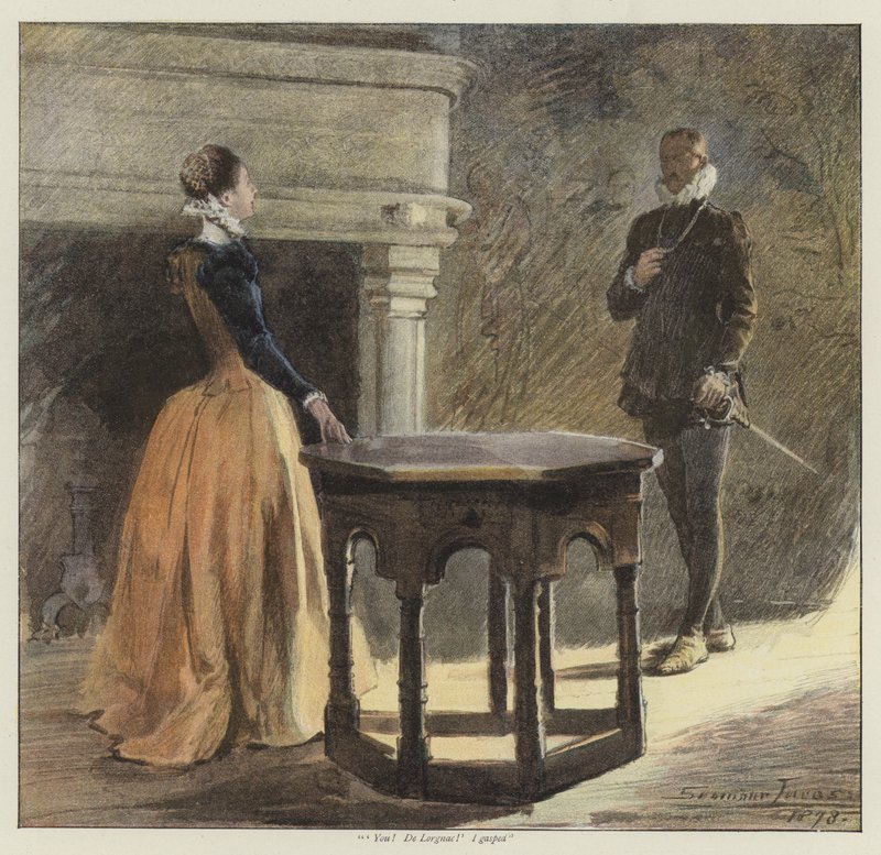Srdce Denise (chromolitho) od John Seymour Lucas