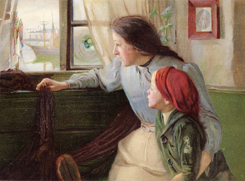 Královské námořnictvo (barevné lito) od John William Allison