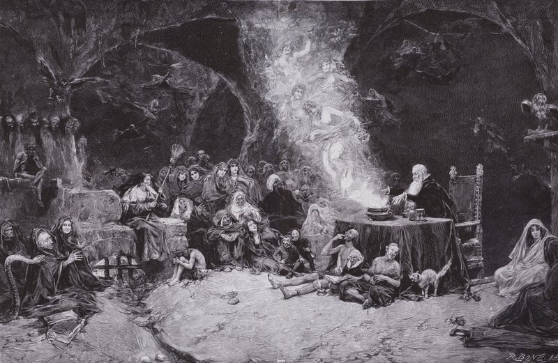 Čarodějnice" Sabbath od Jose Benlliure y Gil