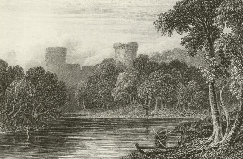 Bothwell Castle, River Clyde od Joseph Bartholomew Kidd