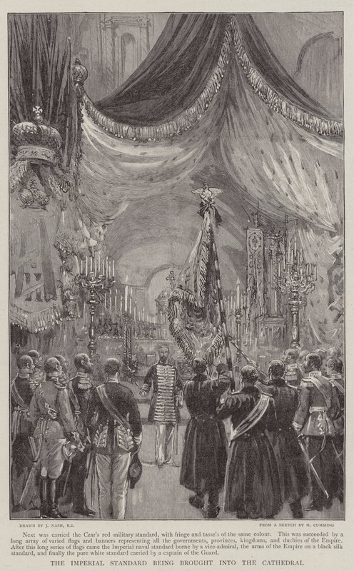 Imperial Standard je přenesen do katedrály od Joseph Nash
