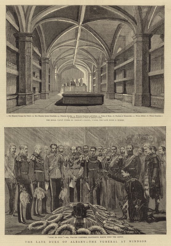 Zesnulý vévoda z Albany, pohřeb ve Windsoru od Joseph Nash