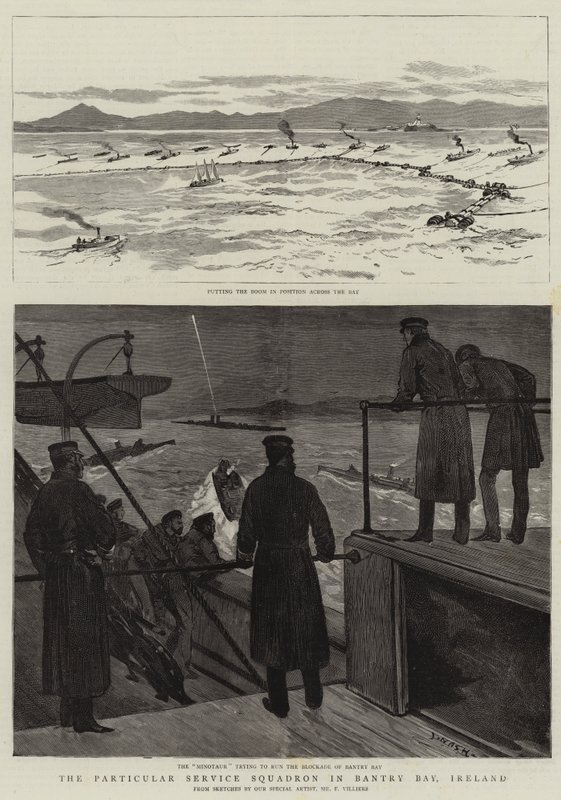 Particular Service Squadron v Bantry Bay, Irsko od Joseph Nash
