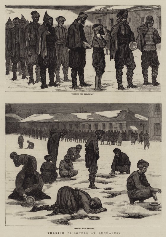Turečtí zajatci v Bukurešti od Joseph Nash