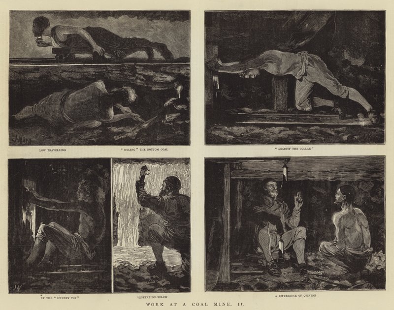 Práce na uhelném dole II od Joseph Nash