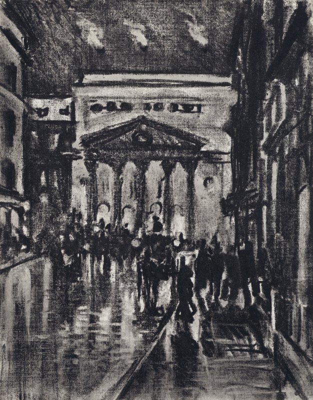 Haymarket Theatre (litho) od Joseph (after) Pennell