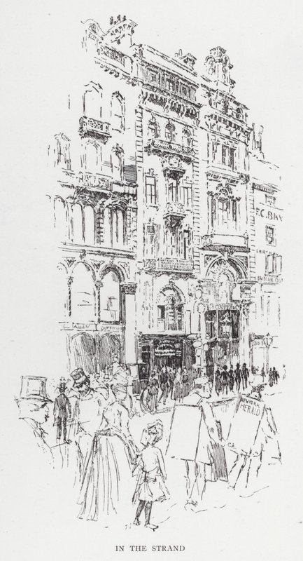 In the Strand (litho) od Joseph (after) Pennell