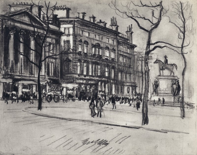 Piccadilly Palaces (litho) od Joseph (after) Pennell