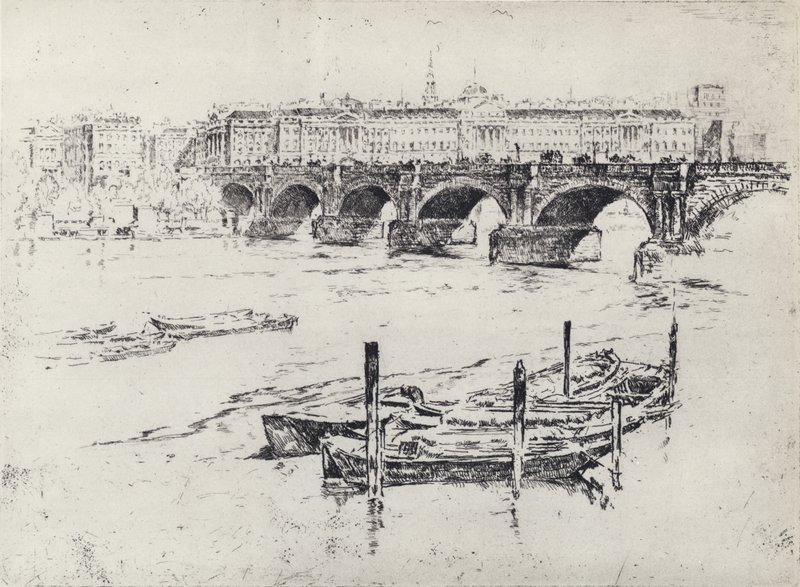 Somerset House (litho) od Joseph (after) Pennell
