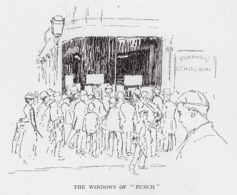 Okna "Punch" (litho) od Joseph (after) Pennell