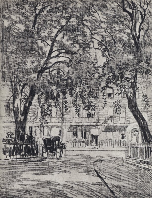 Woburn Square (litho) od Joseph (after) Pennell