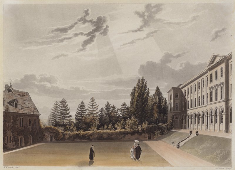 Worcester College, Oxford (akvatinta) od Joseph Constantine Stadler
