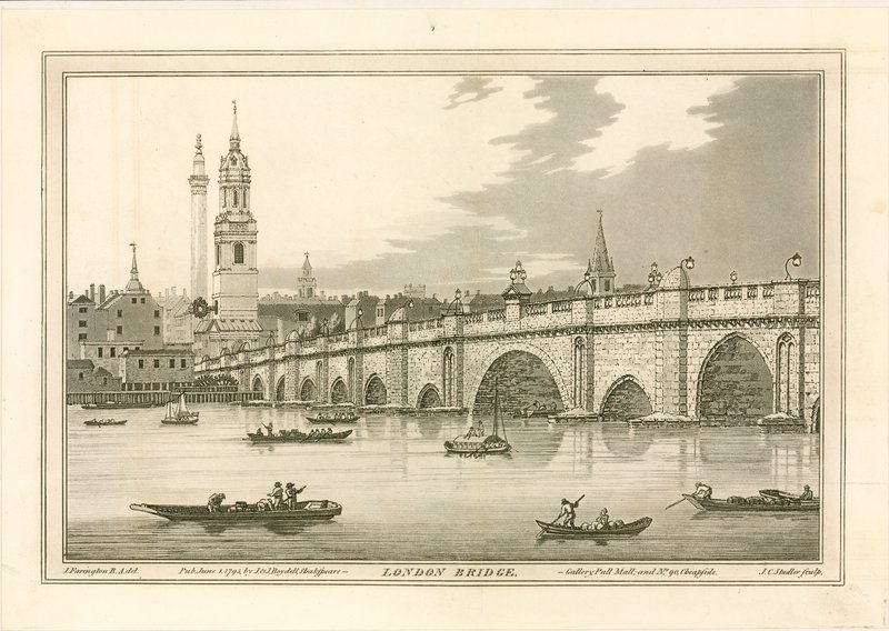Londýnský most, 1795 od Joseph Farington