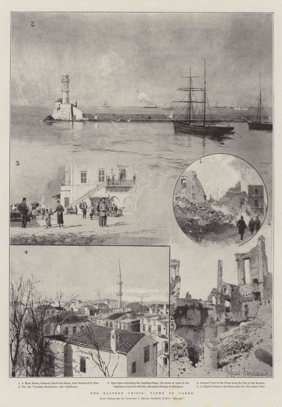 Východní krize, Pohledy na Canea od Joseph Holland Tringham