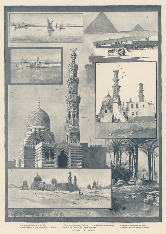 Pohledy v Egyptě od Joseph Holland Tringham