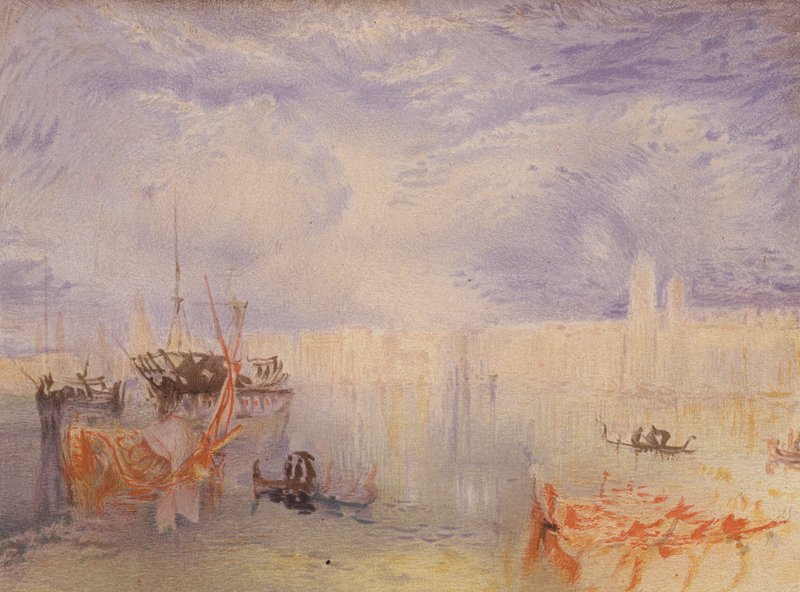Benátky (barevná litografie) od Joseph Mallord William (after) Turner