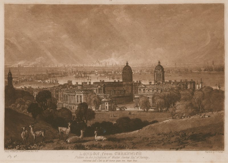 Londýn z Greenwiche; od Joseph Mallord William Turner